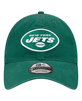 Men's New Era Green New York Jets Distinct 9TWENTY Adjustable Hat