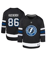 Big Boys Nikita Kucherov Black Tampa Bay Lightning Alternate Replica Jersey Player