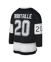 Big Boys Mitchell & Ness Luc Robitaille Black Los Angeles Kings 1992 Blue Line Player Jersey