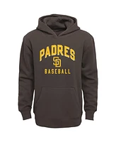 Baby Boys and Girls Brown, Heather Gray San Diego Padres Play by Pullover Hoodie Pants Set