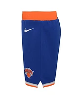 Toddler Boys and Girls Nike Blue New York Knicks Icon Replica jersey Shorts