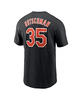 Men's Nike Adley Rutschman Black Baltimore Orioles Fuse Name and Number T-shirt