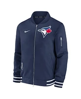 Men's Nike Navy Toronto Blue Jays Authentic Collection Full-Zip Bomber Jacket