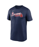 Men's Nike Navy Atlanta Braves Fuse Legend T-shirt