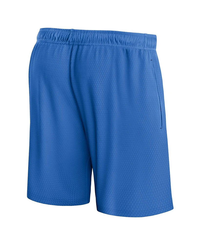 Men's Fanatics Blue Oklahoma City Thunder Post Up Mesh Shorts