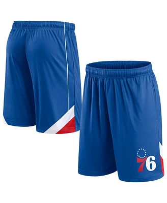 Men's Fanatics Royal Philadelphia 76ers Slice Shorts