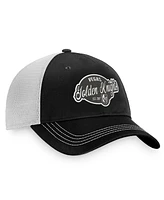 Women's Fanatics Black, White Vegas Golden Knights Fundamental Trucker Adjustable Hat