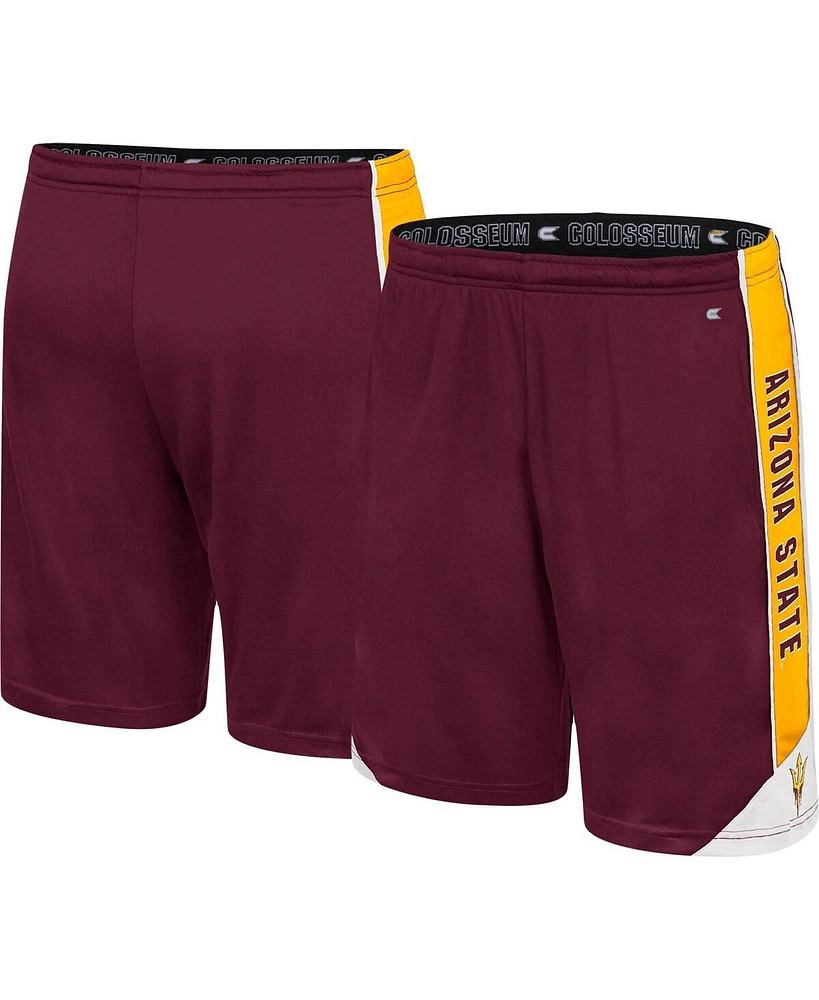 Men's Colosseum Maroon Arizona State Sun Devils Haller Shorts