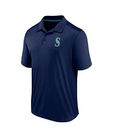 Men's Fanatics Navy Seattle Mariners Fitted Polo Shirt