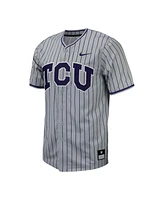 Nike Men's Tcu Horned Frogs Pinstripe Replica Baseball Jersey