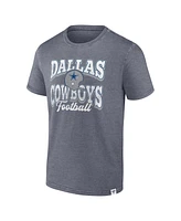 Men's Fanatics Heather Navy Distressed Dallas Cowboys Force Out T-shirt