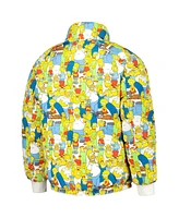 Men's Freeze Max White The Simpsons Family Raglan Full-Zip Puffer Jacket