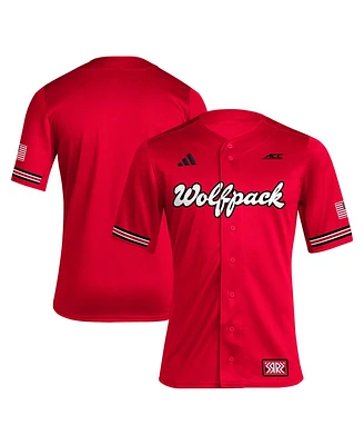 Men's adidas Red Nc State Wolfpack Reverse Retro Replica Jersey Baseball