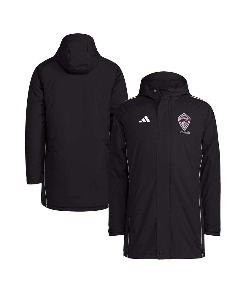 Men's adidas Black Colorado Rapids Tiro 24 Full-Zip Hoodie Winter Parka