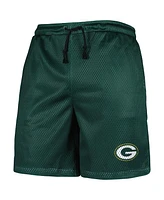 Men's Foco Green Bay Packers Colorblock Mesh V-Neck Tank Top and Shorts Set