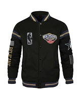 Men's and Women's Fisll x Black History Collection New Orleans Pelicans Full-Snap Varsity Jacket