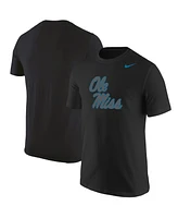 Men's Nike Black Ole Miss Rebels Logo Color Pop T-shirt