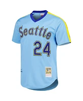 Men's Mitchell & Ness Ken Griffey Jr. Light Blue Seattle Mariners Cooperstown Collection Authentic Jersey