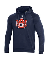 Men's Under Armour Navy Auburn Tigers Primary School Logo All Day Raglan Pullover Hoodie