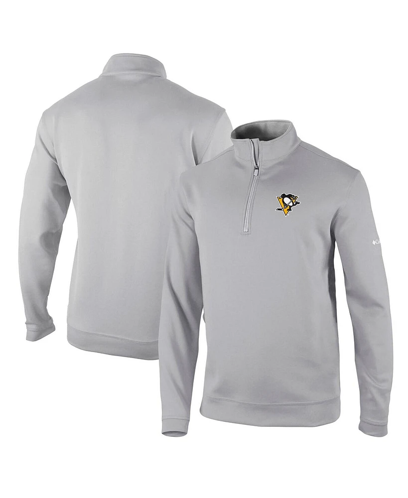 Men's Columbia Gray Pittsburgh Penguins Wickham Hills Omni-Wick Quarter-Zip Jacket