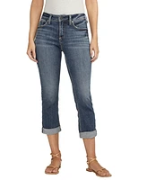 Silver Jeans Co. Suki Mid Rise Americana Capri