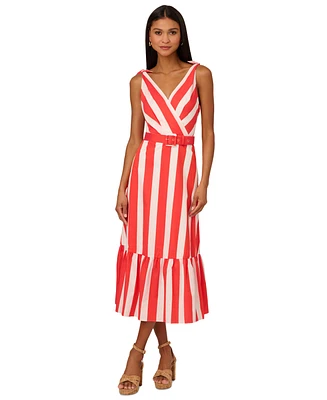 Adrianna by Papell Women's Striped Midi Dress