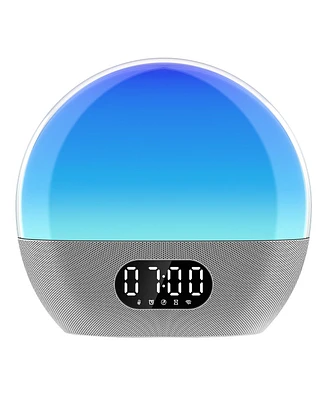 WiiM Wake-up Light All-in-One Sunrise Alarm Clock, Sound Machine, & Music Streamer