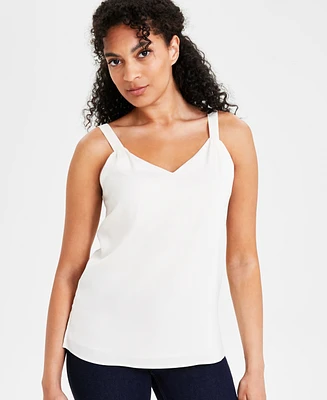 Anne Klein Women's V-Neck Sleeveless Top