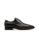 Karl Lagerfeld Paris Men's Leather Cap Toe Derby Lace-Up Shoes