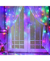 Twinkle Star Curtain String Lights 8 Modes Fairy Hanging for Home Decor 6.6FT x 9.8FT