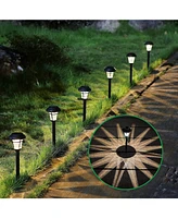 Maggift 8-Pack Waterproof Solar Path Lights for Outdoor Spaces