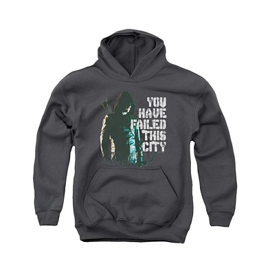 Arrow Boys Youth You Have Failed Pull Over Hoodie / Hooded Sweatshirt