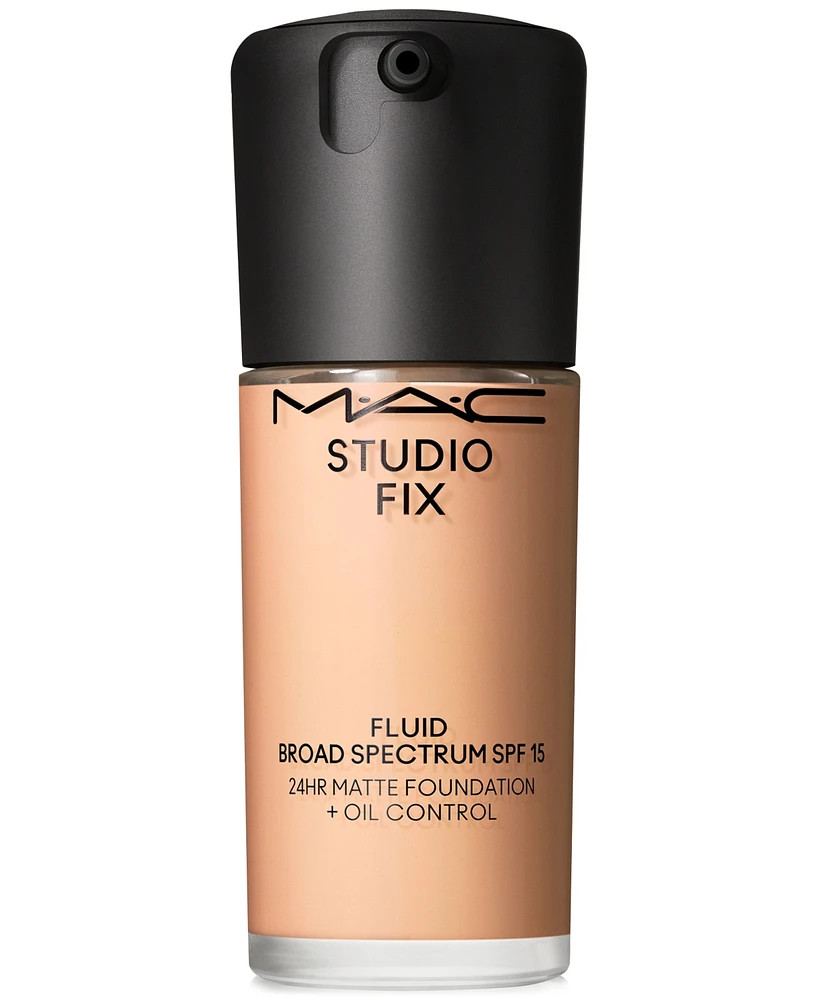 Mac Studio Fix Fluid Spf 15 24Hr Matte Foundation + Oil Control, 1 oz.