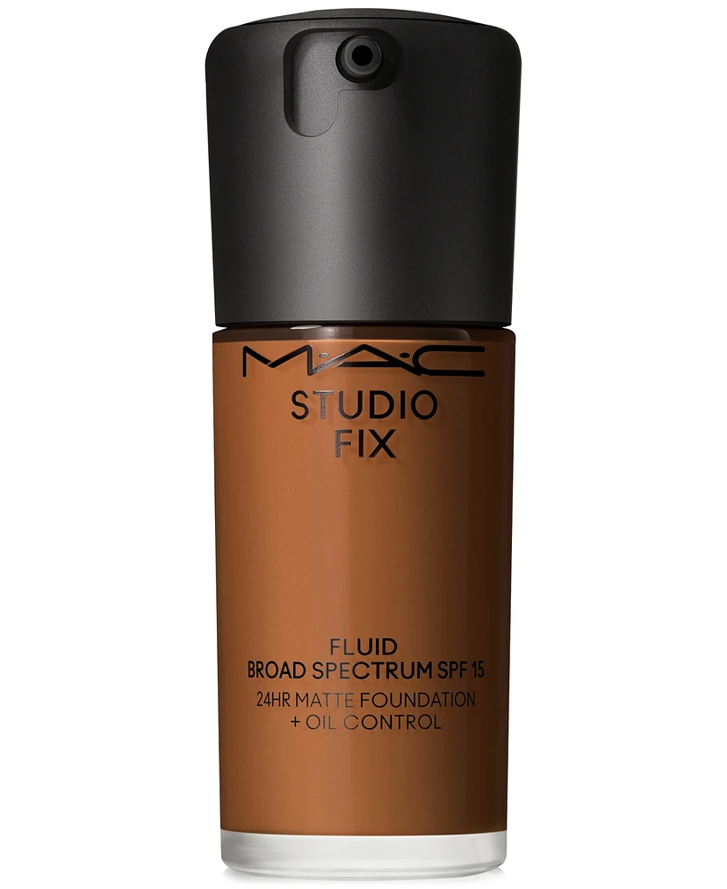 Mac Studio Fix Fluid Spf 15 24Hr Matte Foundation + Oil Control, 1 oz.