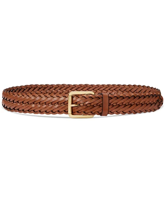 Lauren Ralph Lauren Women's Braided Vachetta Leather Belt