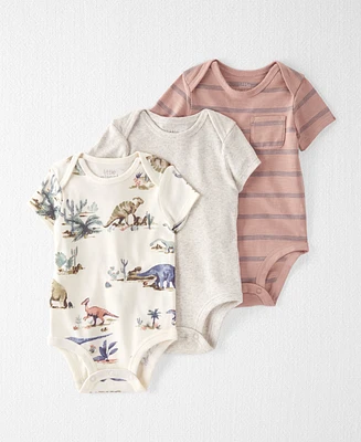 Little Planet by Carter's Baby Boys Organic Cotton Rib Bodysuits, Pack of 3