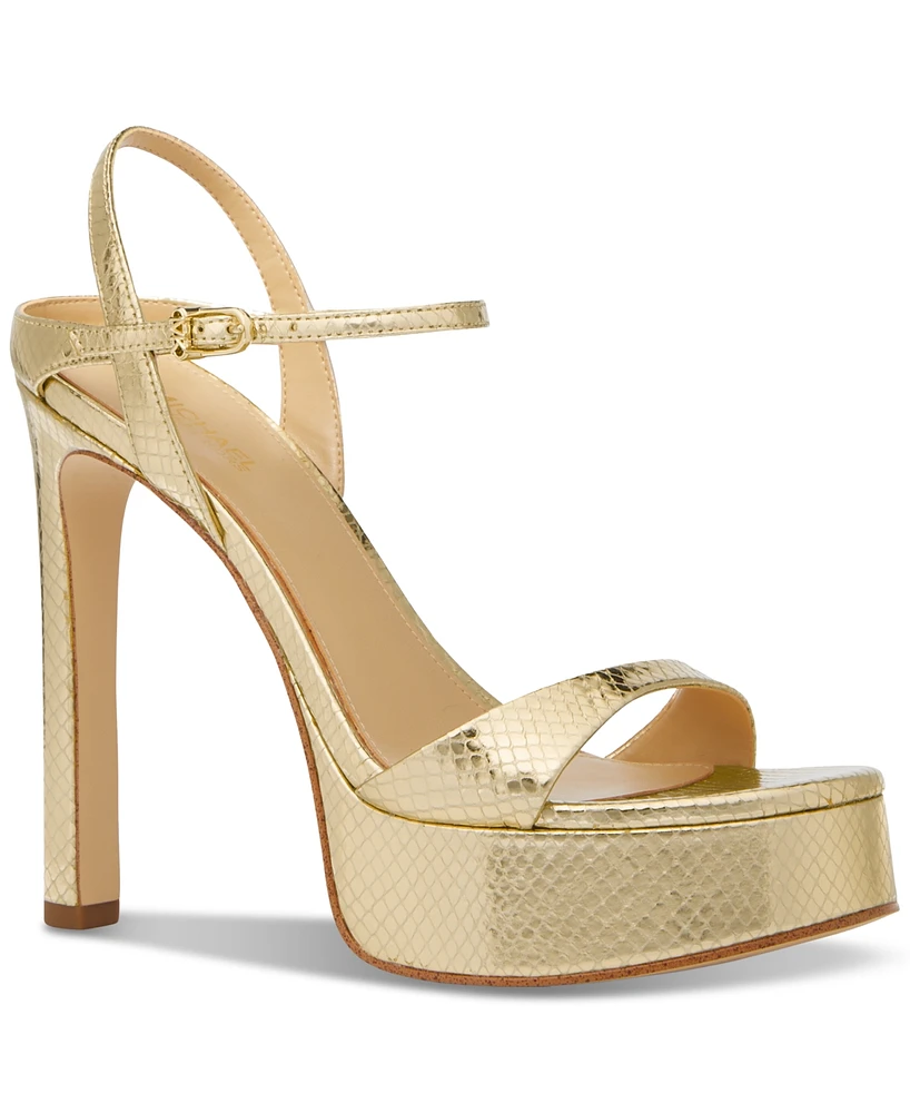 Michael Kors Women's Amara High Heel Platform Sandals