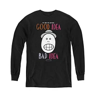 Animaniacs Boys Youth Good Idea Bad Long Sleeve Sweatshirt