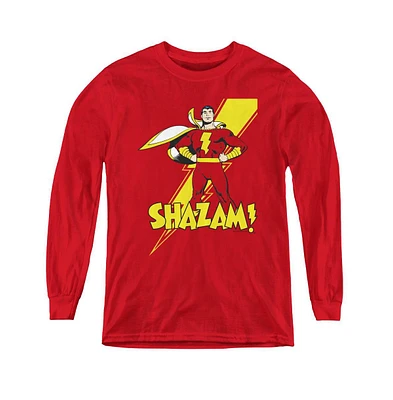 Shazam Boys Dc Youth Comics Long Sleeve Sweatshirt