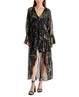 Steve Madden Women's Sol Floral High-Low Maxi Dress