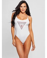 Guess Women's Eco Metallic One-Piece Swimsuit