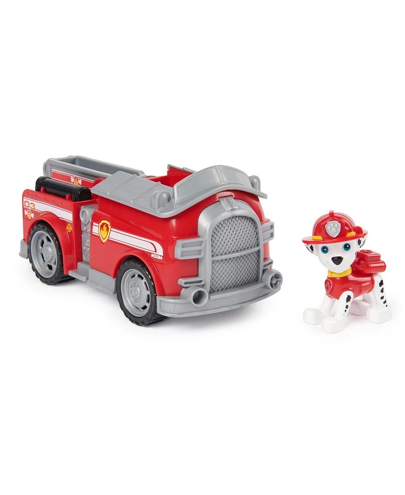 Paw Patrol, Marshall's Firetruck, Toy Truck with Collectible Action Figure, Minded Kids Toys for Boys Girls Ages 3 and Up - Multi