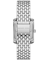 Michael Kors Women's Emery Three-Hand Silver-Tone Stainless Steel Watch 27mm x 33mm