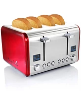 MegaChef 4 Slice Stainless Steel Toaster