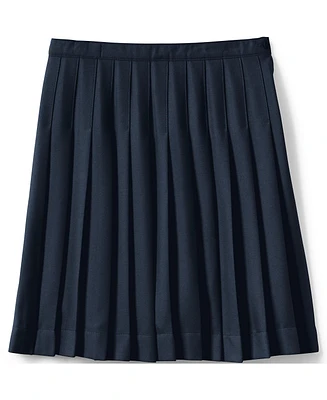 Lands' End Big Girls School Uniform Pleated Skirt Below the Knee
