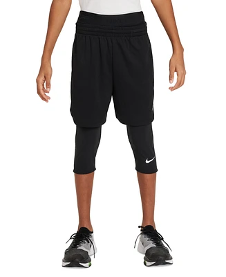 Nike Big Boys Pro Dri-fit 3/4-Length Tights