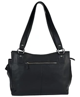 Mancini Pebble Kelsea Leather Shoulder Bag