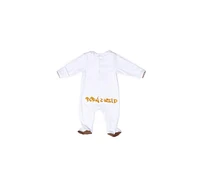 Royal Baby Collection Baby Royal Baby Horse Print Organic Cotton Gloved Footed Coverall With Hat in Gift Box