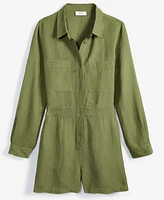 On 34th Women's Long-Sleeve Utility Romper, Created for Macy's