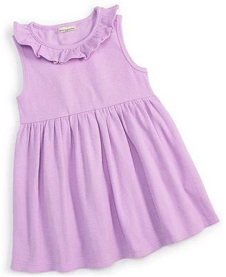 First Impressions Baby Girls Solid Ribbed-Knit Dress, Created for Macy's
